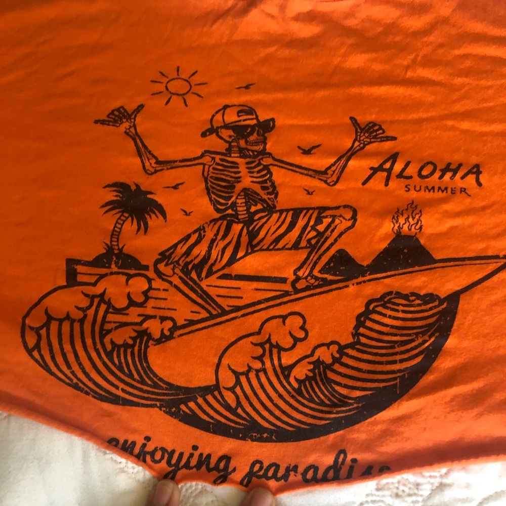 enjoying paradise crop top